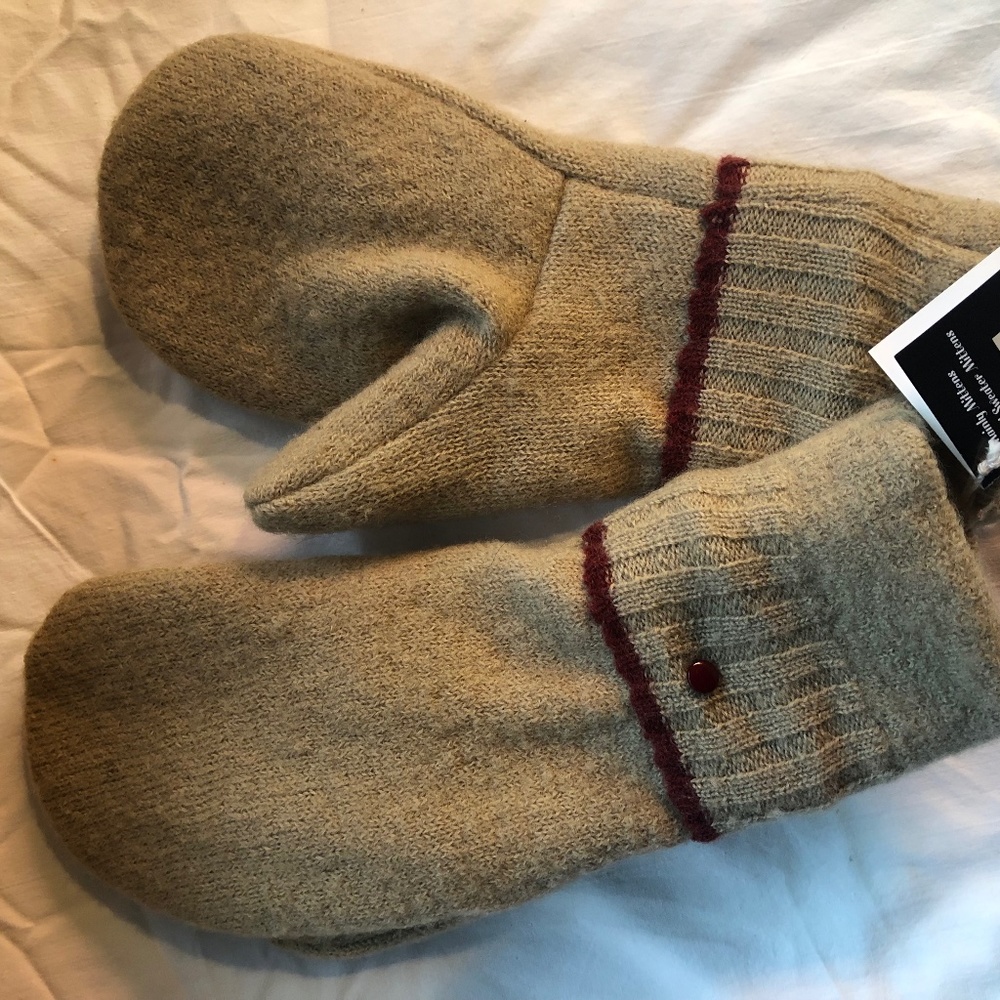 Cozy Upcycled Sweater Wool Mittens